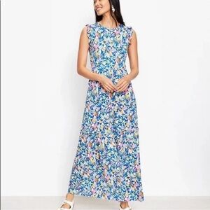 Floral Sleeveless Maxi Dress
